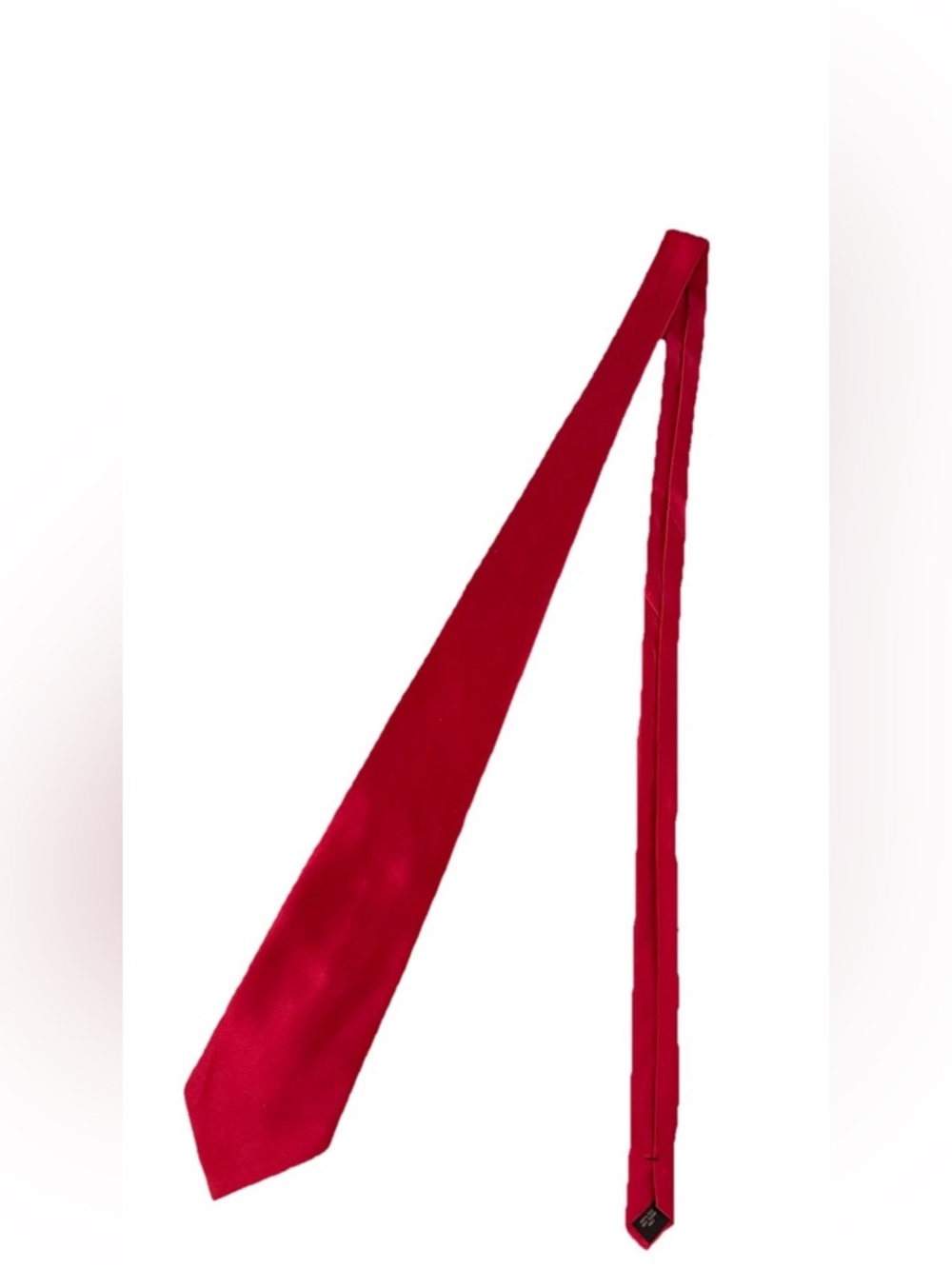 Vintage Pierre Cardin Red 100% Silk Necktie in Excellent Condition